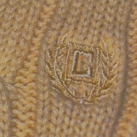 CHAPS stylish Yellow knit sweater in size Small - Picture 8 of 16